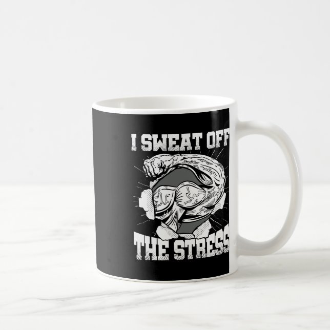 Mug Je transpire du stress Mois de la sensibilisation  (Droite)
