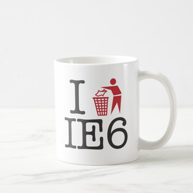 Mug Je trash IE6 (Droite)