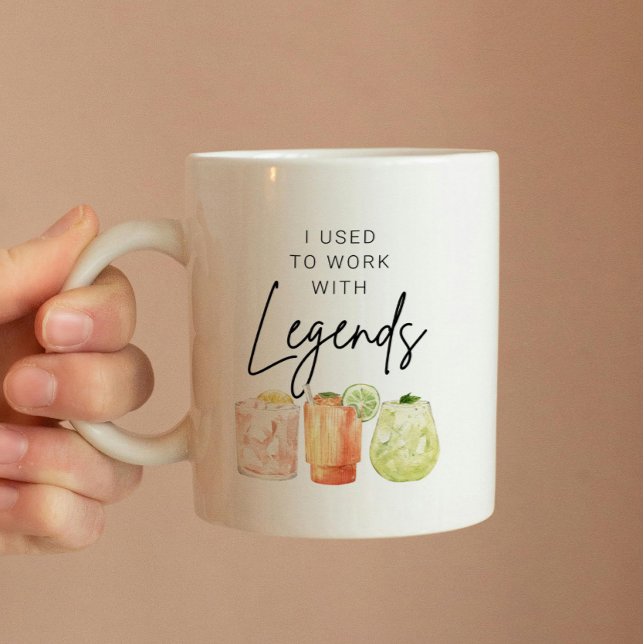 Mug Je Travaillais Avec La Légende Retraite Personnali (Créateur téléchargé)