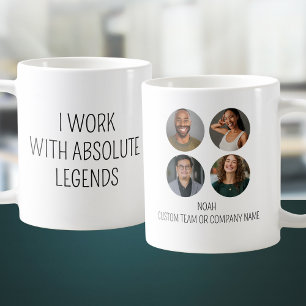 Mug Je travaille avec Absolute Legends 4 Photo Office 