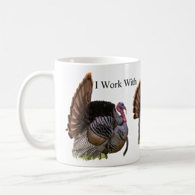 Mug Je Travaille Avec Le Texte Des Déchets (Gauche)