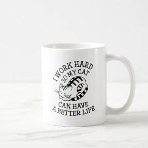 Mug Je travaille dur