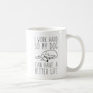 Mug Je travaille dur