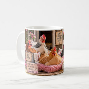Mug Je Travaille Pour Que Mes Poules Aient De Belles C