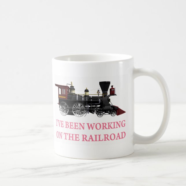 Mug Je Travaille Sur Le Chemin De Fer (Droite)