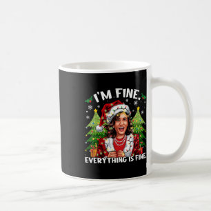 Mug Je vais bien tout est beau mème Kalama Père Noël C