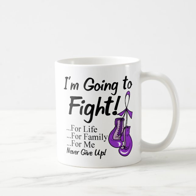 Mug Je vais combattre le cancer GIST. (Droite)