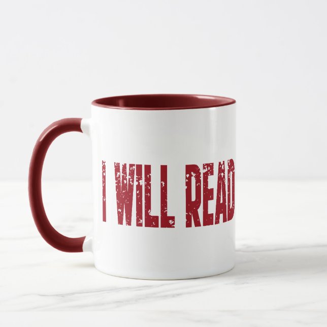 Mug Je vais lire plus de livres (Gauche)