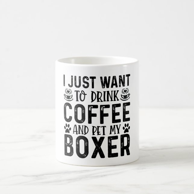 Mug Je veux caresser mon Boxer (Centre)