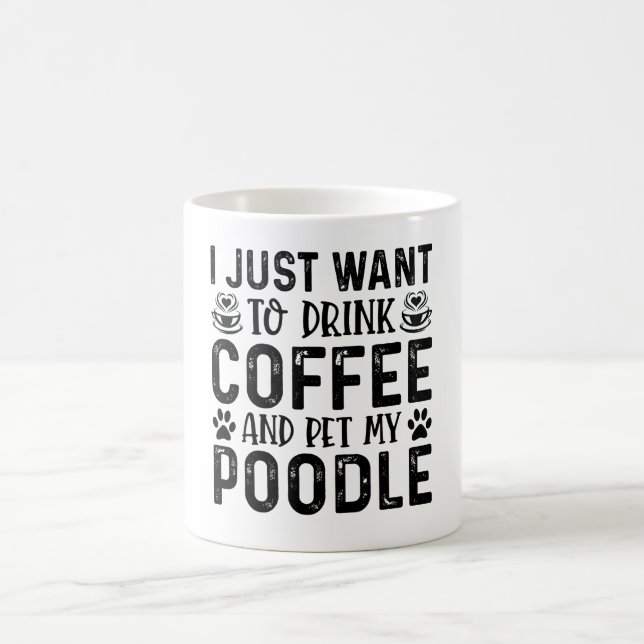 Mug Je veux caresser mon caniche (Centre)