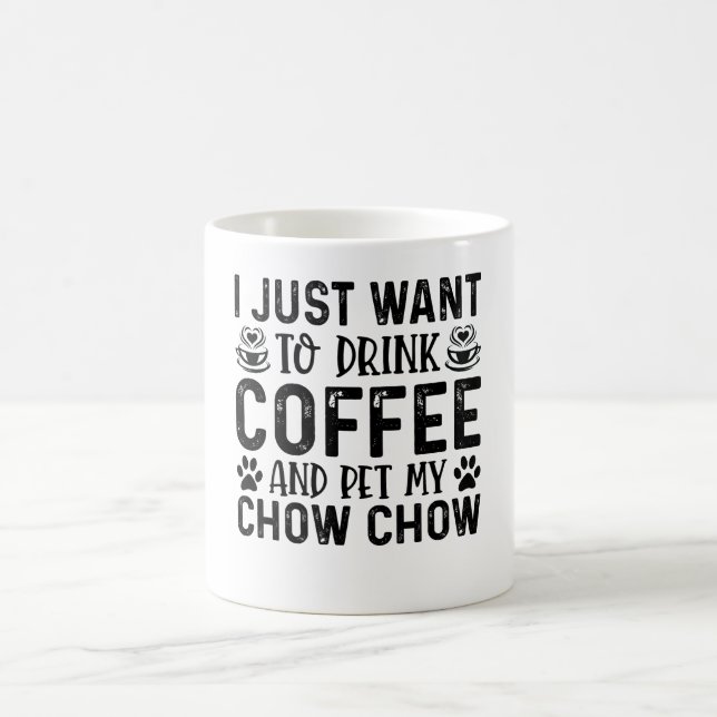 Mug Je veux caresser mon Chow Chow (Centre)