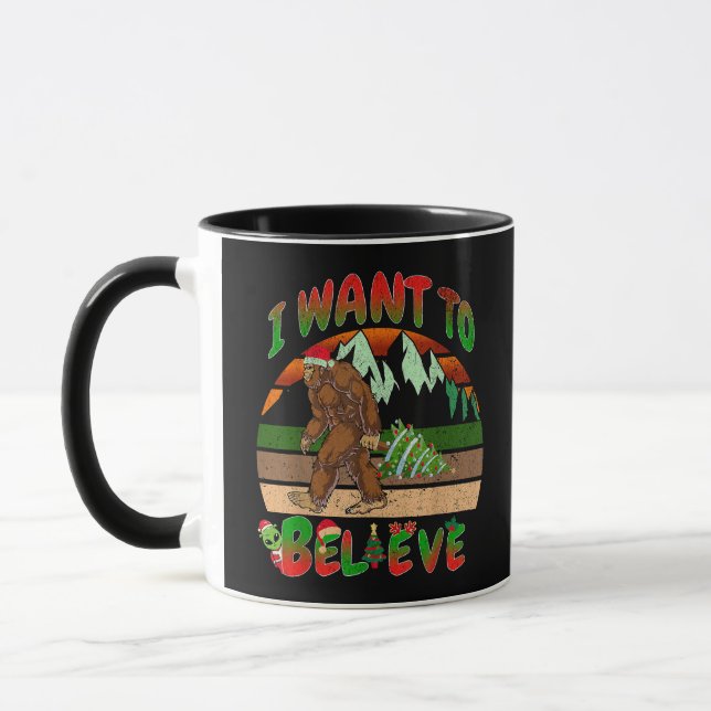 Mug Je Veux Croire Les Aliens De Bigfoot Tree (Gauche)