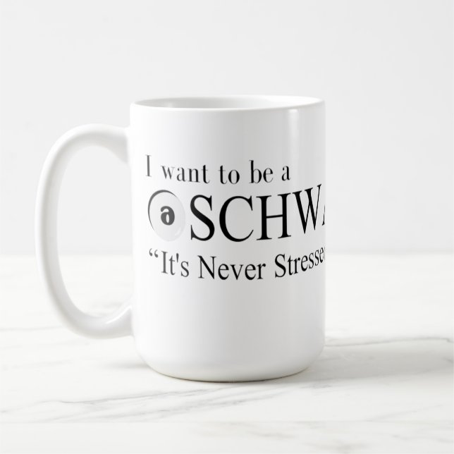 Mug Je veux être un schwa (Gauche)