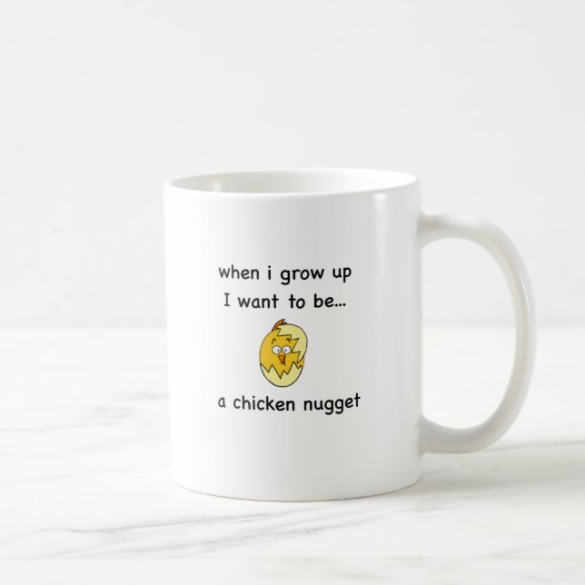 Mug Je veux être… une pépite de poulet ! (Droite)