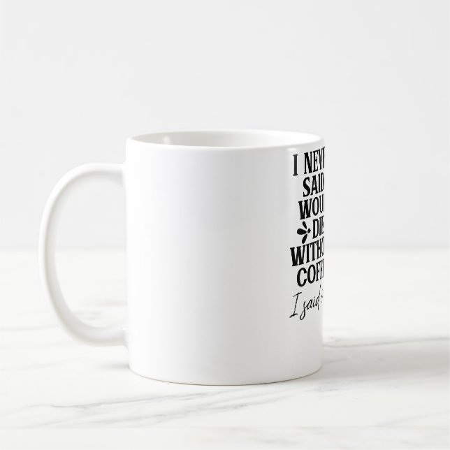 Mug Je Veux Juste Boire Du Café Et Animer Mon ChienFun (Gauche)