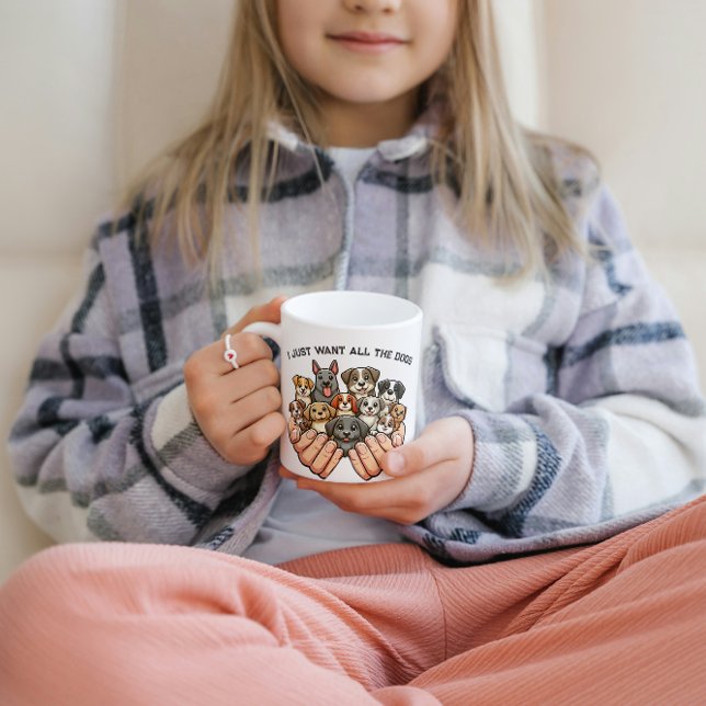 Mug Je Veux Juste Tous Les Chiens 🐾 (Créateur téléchargé)