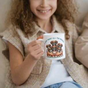 Mug 🐾 Je Veux Juste Tous Les Chiens Boxer 🐾