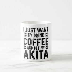 Mug Je Veux Pet Mon Akita