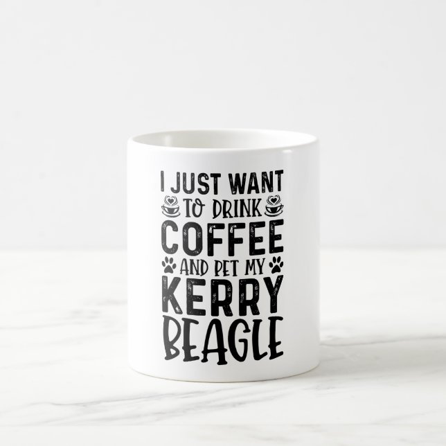 Mug Je Veux Pet Mon Beagle Kerry (Centre)