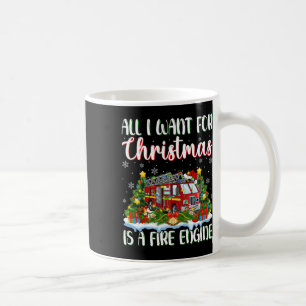 Mug Je Veux Pour Noël Est Un Moteur De Feu Xmas Tree L