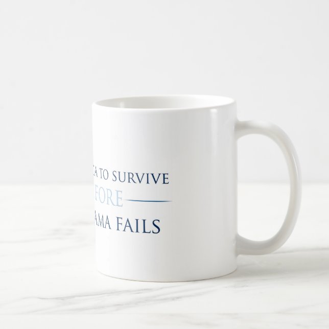 Mug Je veux que l'Amérique survive (la tasse) (Droite)