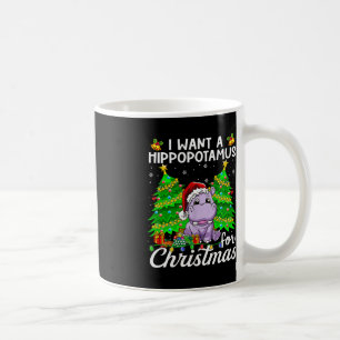 Mug Je Veux Un Hippopotame Pour Les Lumières De Noël P