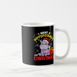 Mug Je Veux Un Hippopotame Pour Noël