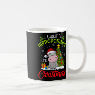 Mug Je Veux Un Hippopotame Pour Noël Hippo De Noël Pou