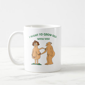 Mug Je Veux Vieillir Avec Vous Drôle.Funny Valentines