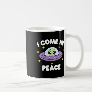 Mug Je viens en paix Funny Spaceship Alien Couples Mat