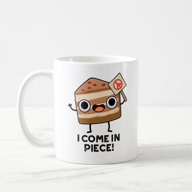 Mug Je Viens En Pièce Drôle Pun De Gâteau (Gauche)