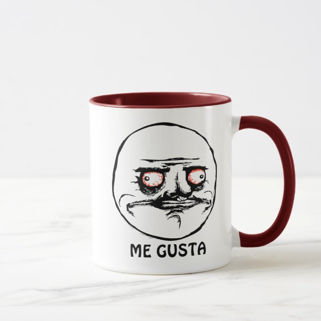 Mug Je visage comique faisant rage de Gusta (Droite)