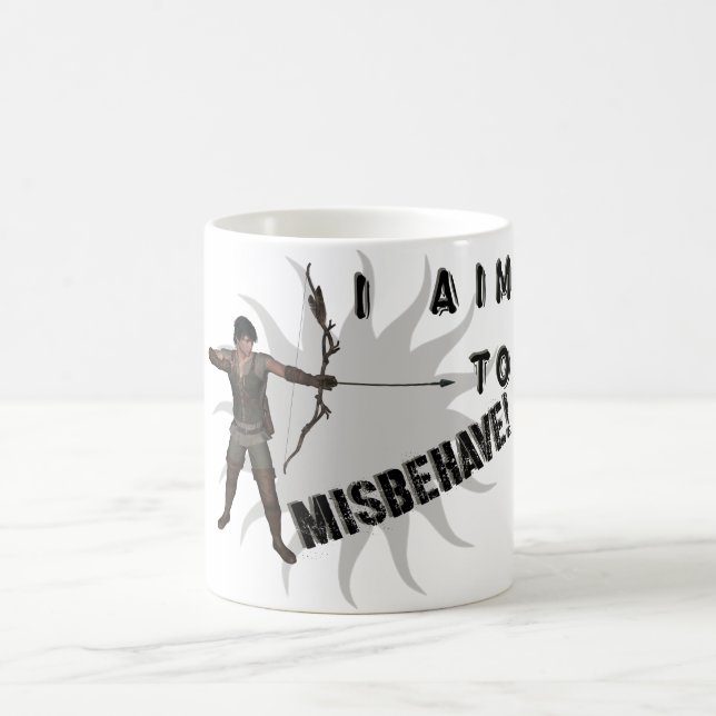 Mug Je vise à mal me comporter ! (Centre)