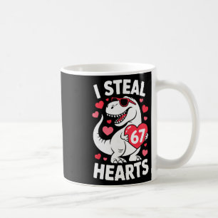 Mug Je vole 67 cœurs Drôle 67 Saint-Valentin Dinosaure