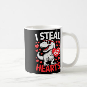 Mug Je vole 67 cœurs Drôle 67 Saint-Valentin Dinosaure
