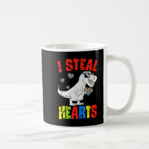 Mug Je vole Coeurs Dinosaure Sensibilisation sur l'aut