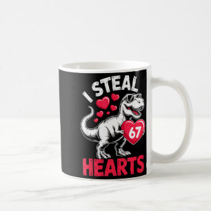 Mug Je vole des cœurs 67 Saint-Valentin 67 Meme 6 7 T-