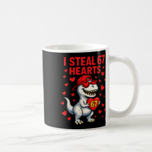 Mug Je vole des cœurs 67 Saint-Valentin 67 Meme 6 7 T-