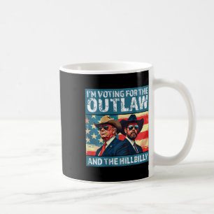 Mug Je vote pour l'Outlaw et le Hillbilly Trump