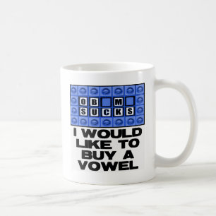 Mug Je voudrais acheter une voyelle - Obama suce