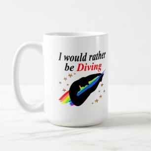 MUG JE VOUDRAIS PLUTÔT PLONGER PLONGÉE CONCEPTION DE F