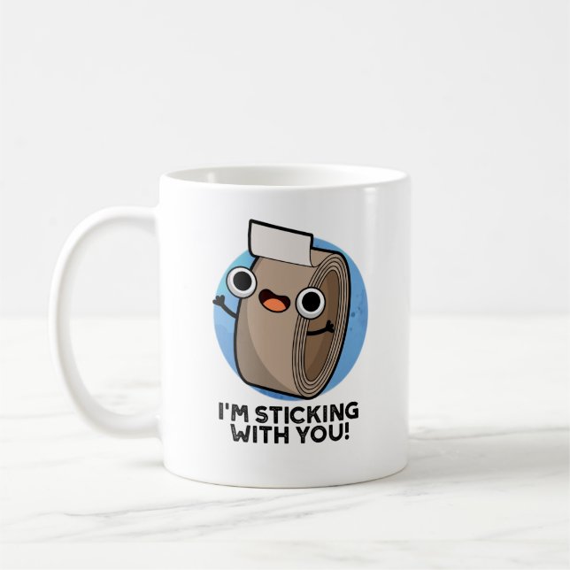 Mug Je vous chante avec un amusant pistolet à ruban (Gauche)
