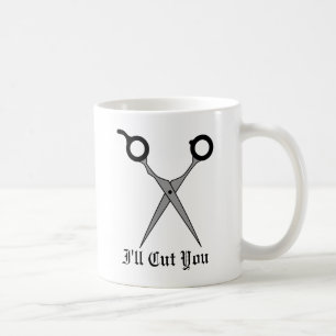 Mug Je vous couperai (les ciseaux de coupe de cheveux