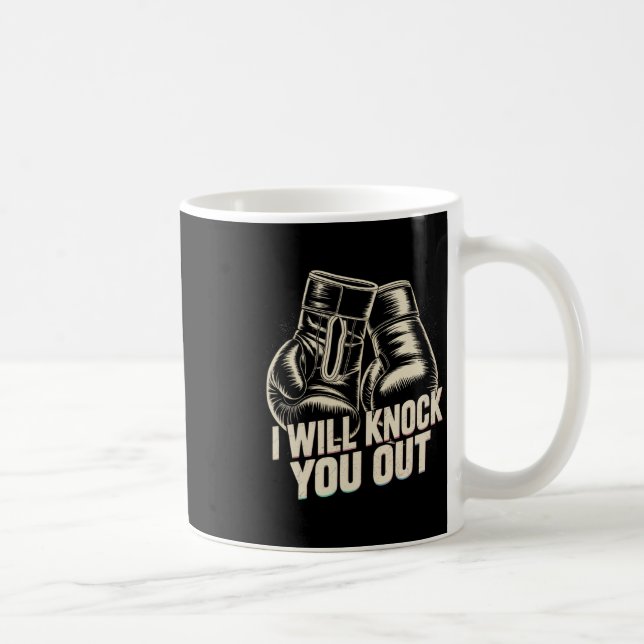 Mug Je Vous Frapperai Pour Une Boxe Drôle (Droite)