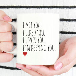 Mug Je vous garde un cadeau d'anniversaire de couple