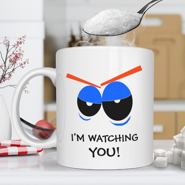 Mug Je vous regarde avec des yeux de lynx (Créateur téléchargé)