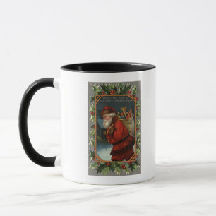 Mug Je vous souhaite un joyeux NoëlSanta Marching