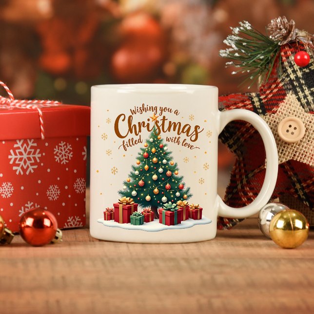 Mug Je vous souhaite un Noël rempli d'amour (Créateur téléchargé)