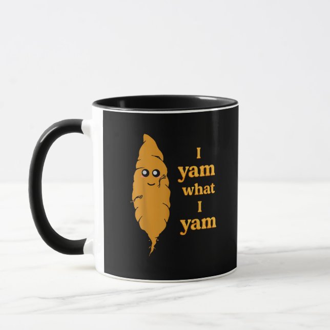 Mug Je Yam Ce Que Je Yam Funny (Gauche)