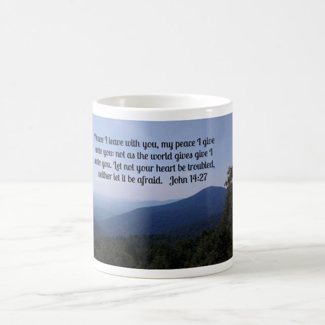 Mug Jean 14:27 Paix Je pars avec toi (Centre)